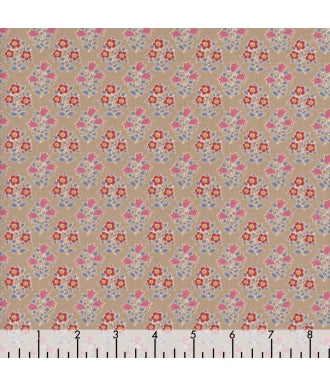 Tela Tilda Jubilee Farm Flowers Sand 1