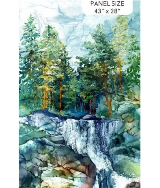 Panel Northcott Digital Print Cedarcrest Falls DP26905-66 1
