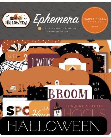 Ephemera Carta Bella Halloween 1