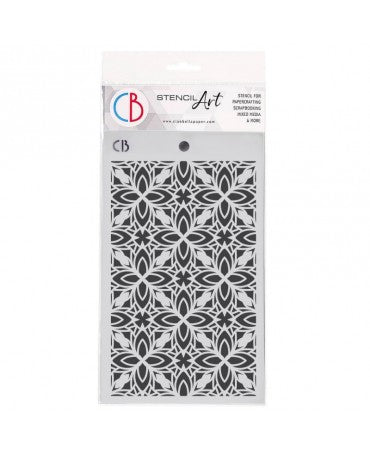 Stencil CIAO BELLA Stained glass window 12,5x20cm 1