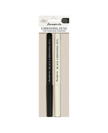 PEN EMBOSSING STAMPERIA 2 ud negro y transparente 1