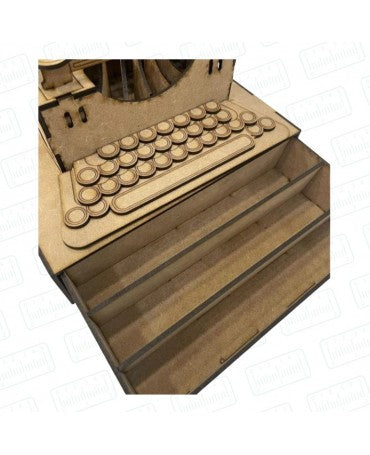 Madera Máquina de Escribir 2