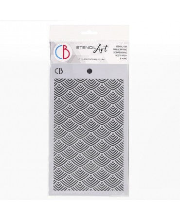 Stencil CIAO BELLA Fossil Shells 12,5x20cm 1