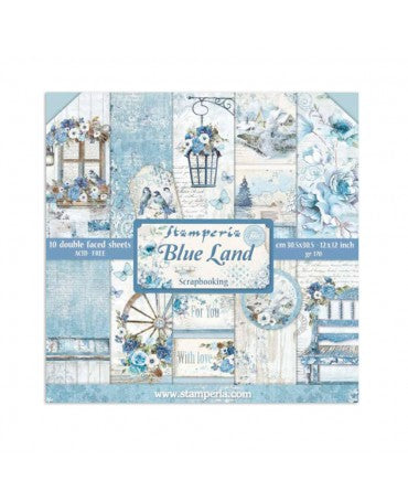 COLECCIÓN 30x30 STAMPERIA BLUE LAND 1