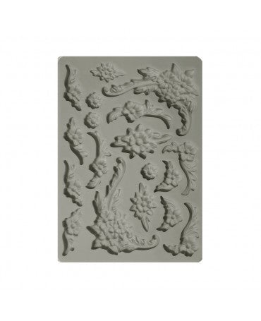 Molde STAMPERIA silicona A5 PRECIOUS ESQUINAS FLORALES 1