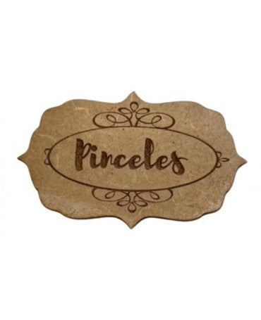 MADERA SELLO BAJO RELIEVE 10-12CM PINCELES OVALO 1
