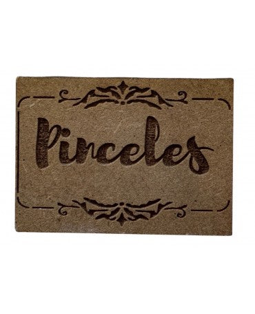 MADERA SELLO BAJO RELIEVE 6-8CM PINCELES 1