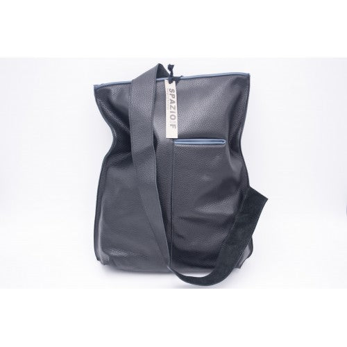 Bolso mochila spazioif sacchitedda nero/blu 1