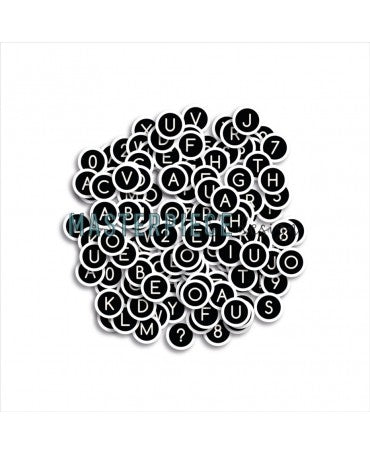 DIE CUTS Alpha para máquina de escribir 1