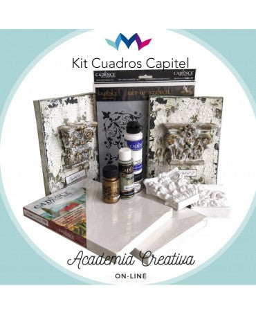 KIT Silueta Cuadros Capiteles DE SILVIA ACADEMIA CREATIVA+ VIDEO TUTORIAL ACADEMIA CREATIVA MONTEJO 1