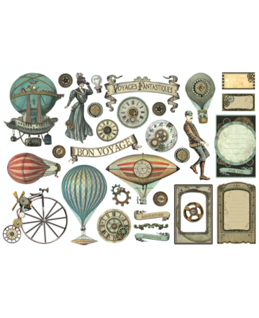 Ephemera Stamperia VOYAGES FANTASTIQUES 2