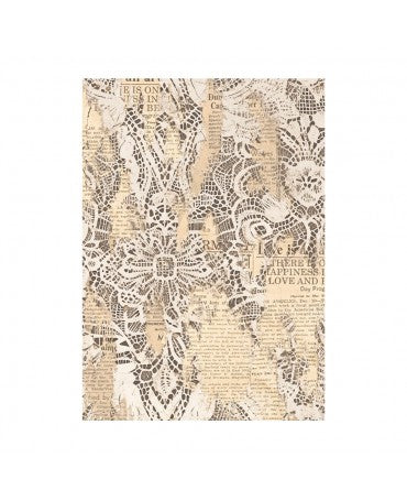 Papel arroz Stamperia A6 ROMANCE FOREVER backgrounds (8UD) 2
