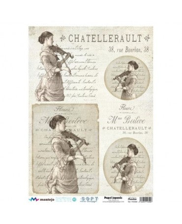 Papel Seda A3 Violín SPA5588 1