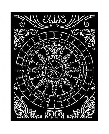 STENCIL STAMPERIA Sir Vagabond in Fantasy World circulo 1