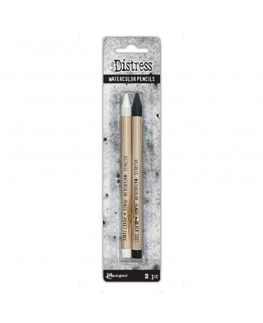 Tim Holtz Distress Watercolor Pencil Picketfence & Black Soot 1