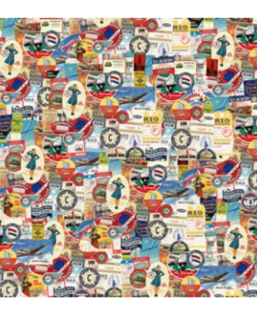 Papel Press Alberto Juárez PEGATINAS MALETA-TRAVELER 45 x 64 cm 1