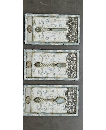 Madera Cuadro tenedor 45x25cm 2