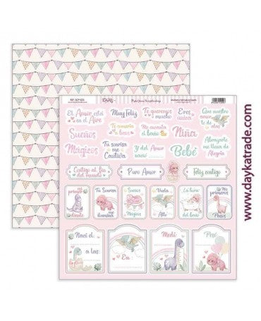 PAPEL SCRAP Dayka "Puro Amor Rosas" 605 1