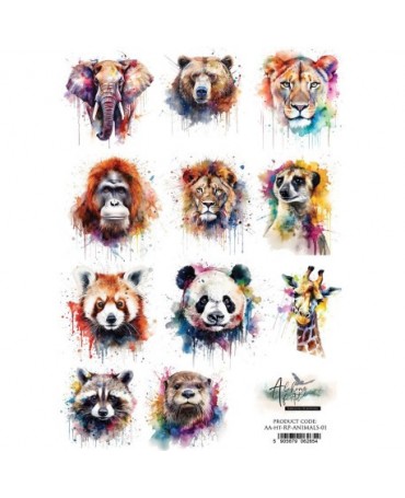 Papel arroz Alchemy of art ANIMALS 1