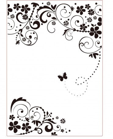 CARPETA EMBOSS A4 VAESSEN 21x29.9cm Frame Butterfly 1