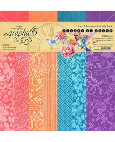 Colección 30x30 GRAPHIC 45 Flight of Fancy Patterns 1