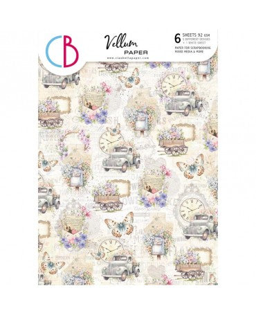 PAPEL VELLUM CIAO BELLA A4 Flower Shop Patterns 1