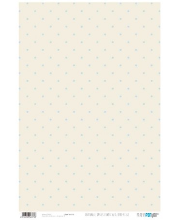 PAPEL ENCUADERNAR PAPERS FORYOU Lunar Azul Bebe-Beige 1