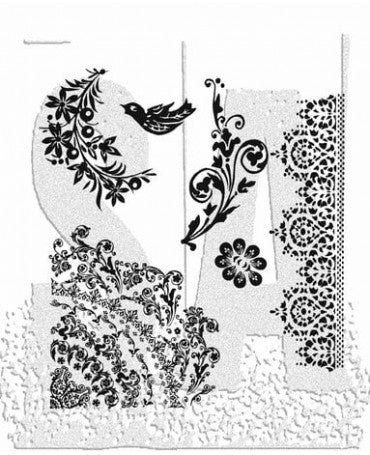 Sello Caucho TIM HOLTZ Floral Tattoo 1