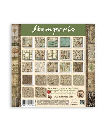COLECCIÓN 30X30 STAMPERIA MAXI PAD Forest 22 Hojas+6 2