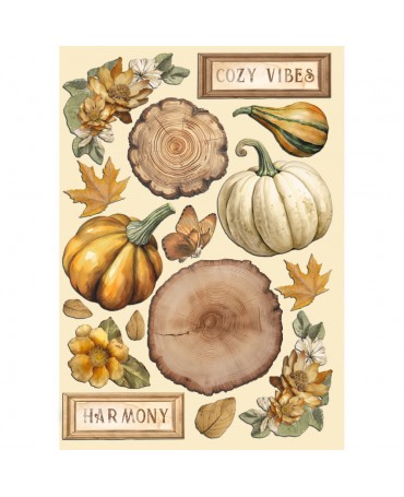 SILUETAS MADERA COLORES A5 Golden Harmony calabazas 1