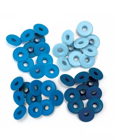 EYELETS X 40 BLUE WE R MEMORY KEEPERS • WIDE 1