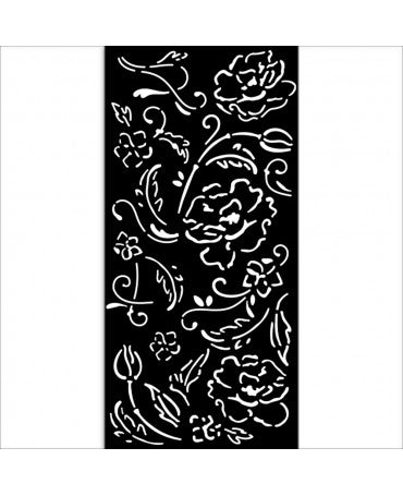 STENCIL Stamperia 12x25cm OLD LACE FLOWERS 1
