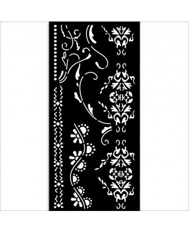 STENCIL Stamperia 12x25cm OLD LACE BORDERS 1