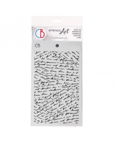 Stencil CIAO BELLA 12,5x20cm Handwritten 1