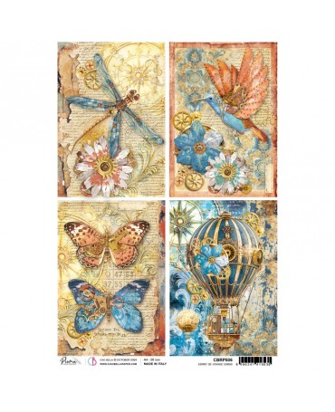 Papel Arroz CIAO BELLA A4 voyage cards 1