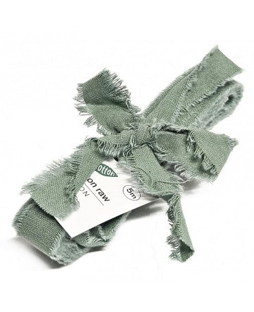CINTA ALGODON Verde 15mm x 5metros 1