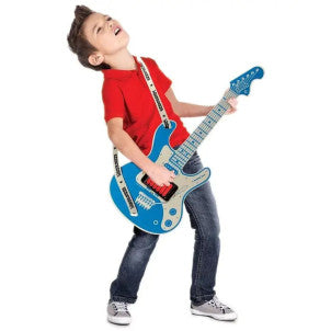 Guitarra azul woodrocker neue-freunde 2