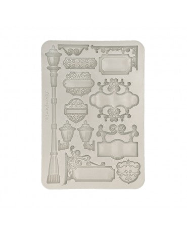 Molde STAMPERIA silicona A5 ART OF TRAVELLING PLATES 1