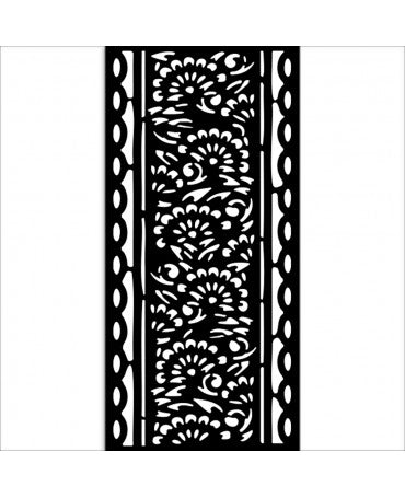 STENCIL Stamperia 12x25cm ART OF TRAVELLING STRIPES 1