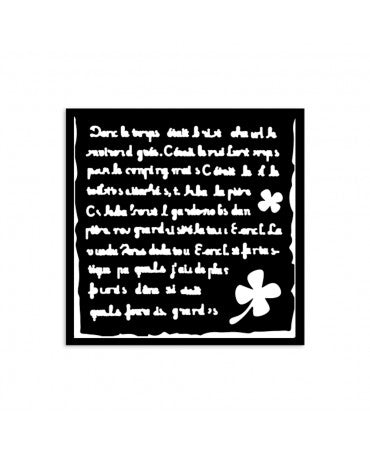 STENCIL Stamperia 12x12 cm ART OF TRAVELLING HANDMADE LETTER 1