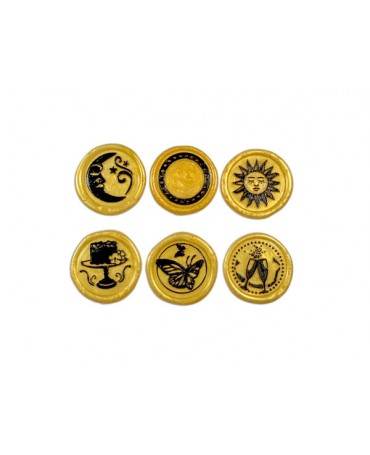LACRE BASE SELLO Stamperia Celebration 6 ud 2