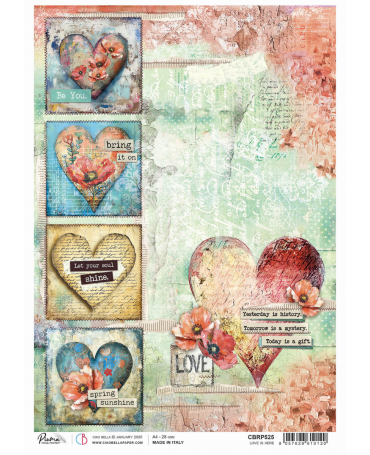 Papel Arroz CIAO BELLA A4 LOVE IS HERE 1