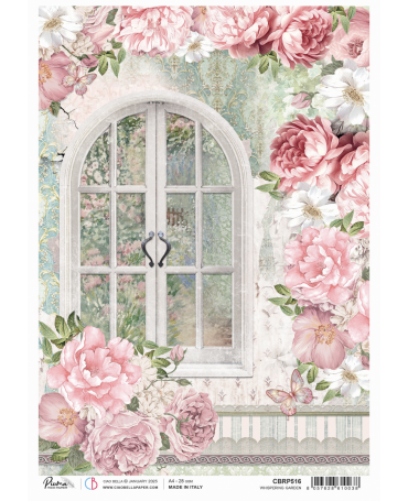 Papel Arroz CIAO BELLA A4 Whispering Garden 1