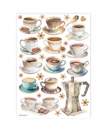 Papel arroz Stamperia A4 CUPS 1