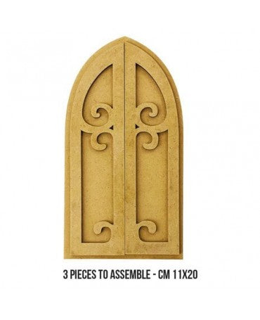 Madera Silueta DM stamperia Master of Magic Window 1