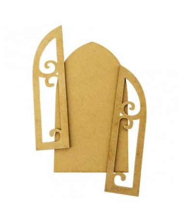 Madera Silueta DM stamperia Master of Magic Window 2