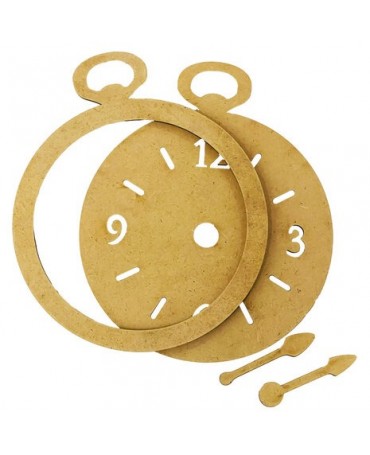 Madera Silueta DM stamperia Master of Magic Clock 2