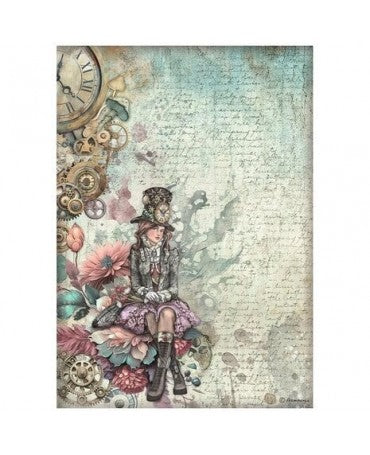 Papel arroz Stamperia A4 Master of Magic Lady 1