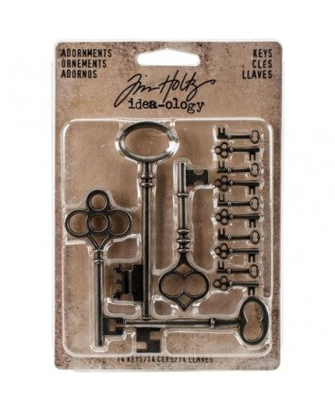 Tim Holtz Adornments Keys (14pcs) 1