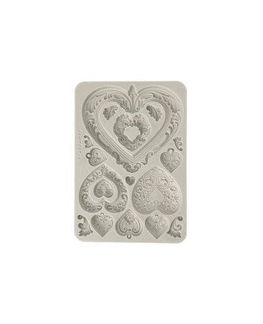 Molde STAMPERIA silicona A5 Hearts 1